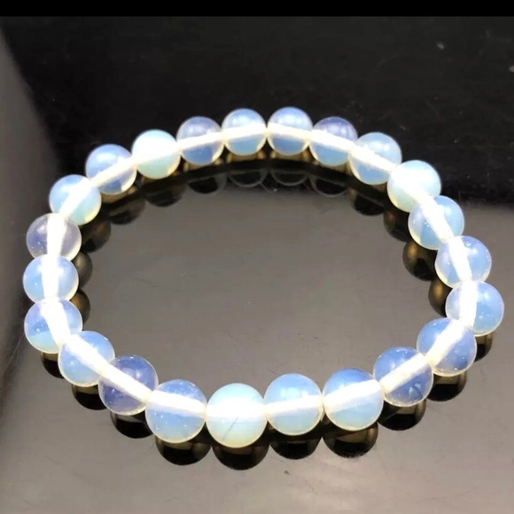 Jewelry - ⚡️2 for $15 Opal Natural Lava Stone Chakra Beaded Stretchy Bracelet